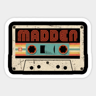 Proud To Madden Be Personalized Name Styles 70s 80s Sticker